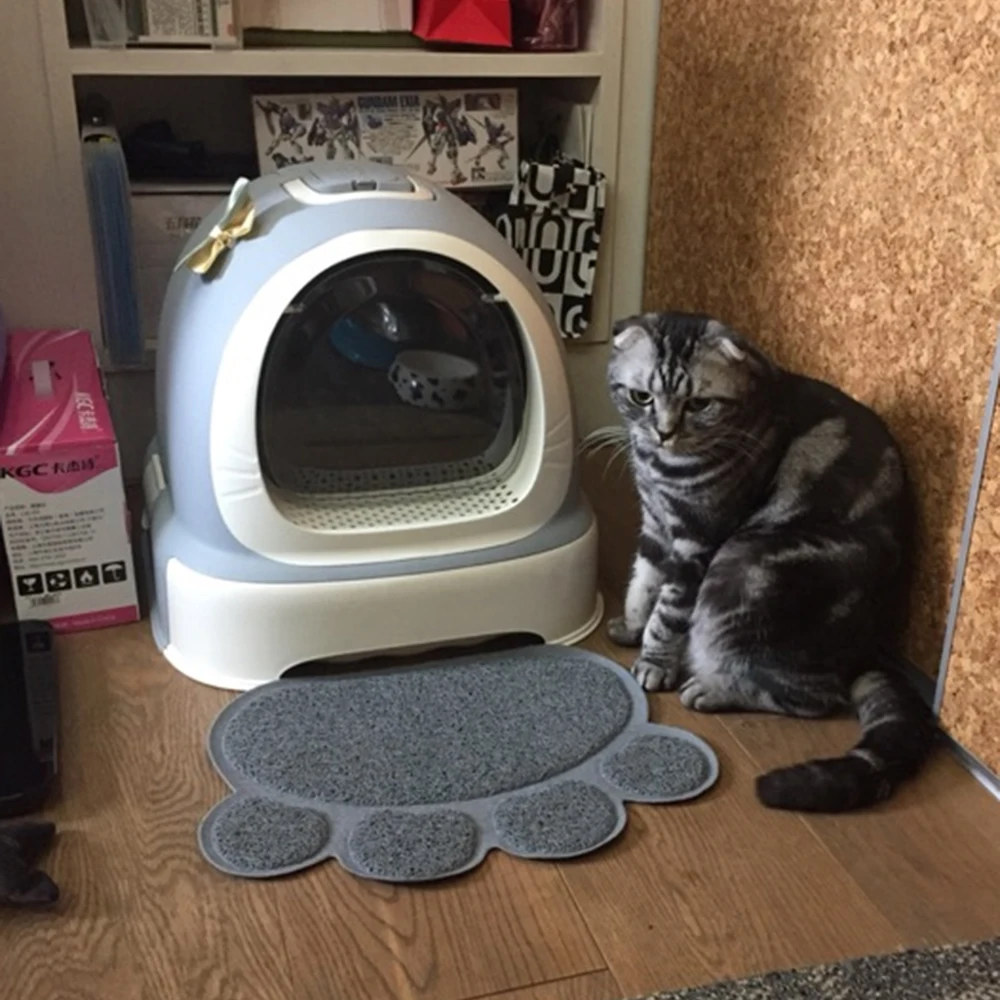 Pet Cat Toilet Mat Litter Trapper Bedpan Mats Food Beds Kitten Training Layer Accessory Product | Дом и сад