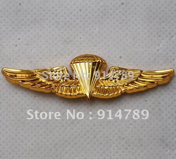 США ВМС парашютный парашют посадка значок WINGS 32217|wings flats|wing badgebadge enamel |