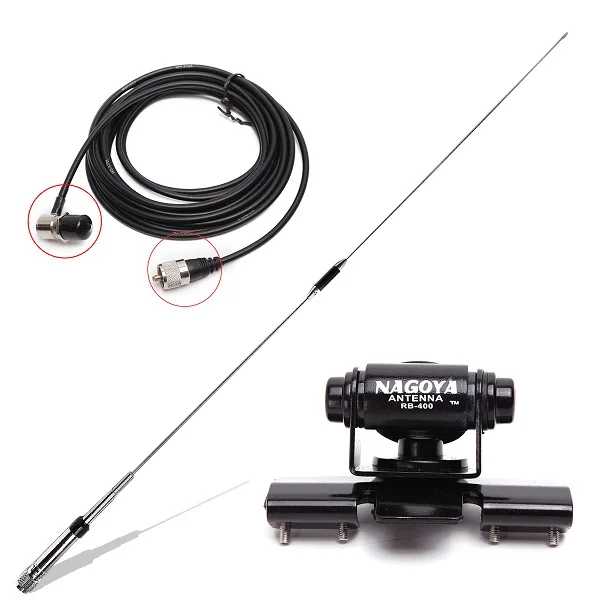 as shown 3 Нагоя NL-770R Двухдиапазонная VHF/UHF 144/430MHz 3,0/5,5 dBi с высоким коэффициентом усиления Любительская Автомобильная радио Мобильная/станция антенна SL16-J/м мужской PL-259 - Цвет: as shown 3