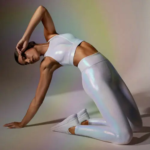 Женские штаны для фитнеса и тренировок облегающие спортивные Леггинсы с высокой