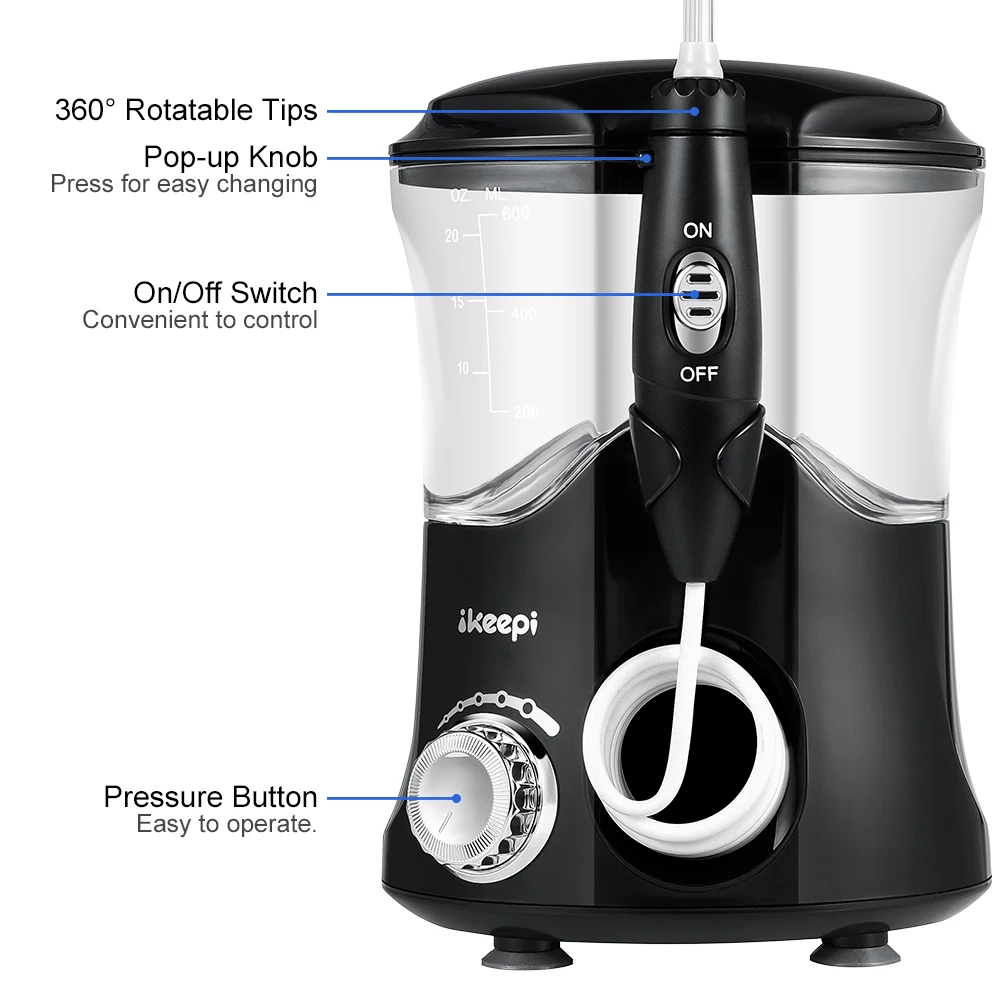 Ikeepi 7 советы Профессиональный Ирригатор для полости рта Стоматологическая воды