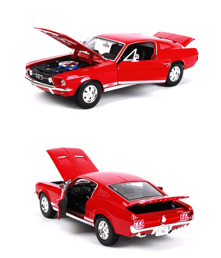 1:18 Maisto Ford Mustang GTA Fastback 1967 красный/зеленый/черный литая модель автомобиля