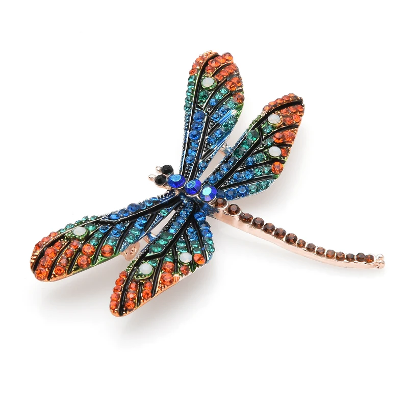 Inokeey Sparkling Full Multi-color Rhinestones Brooch Pins For Women Bouquet Scarf Buckle 2019 New Hot Jewelry Gift | Украшения и