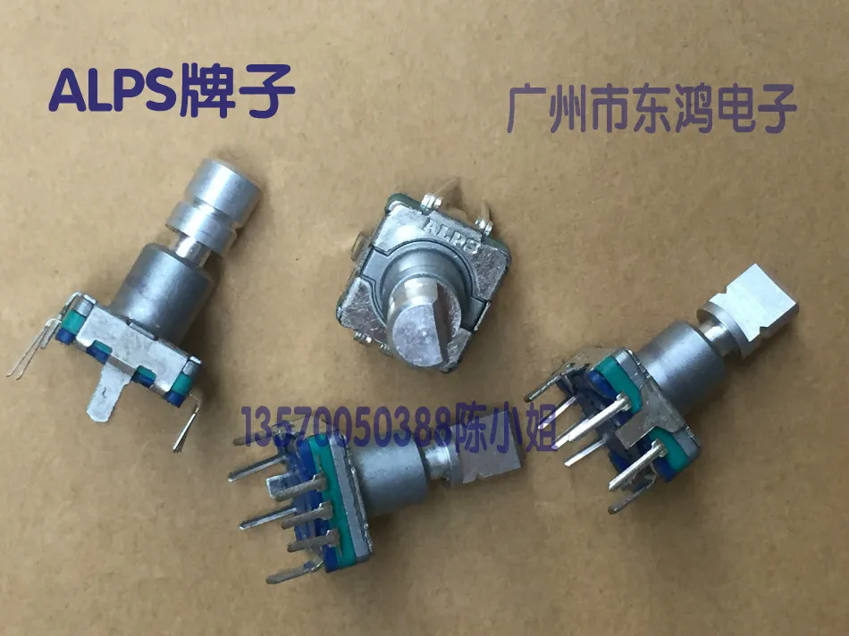 

1pcs ALPS alpine EC11 encoder with switch 30, location 15, pulse half axis, length 16mm