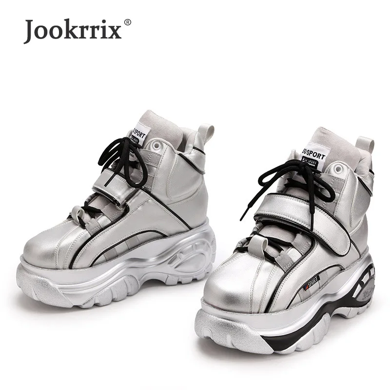 Jookrrix Pre sale Повседневное белые туфли Для женщин брендовые кроссовки на платформе