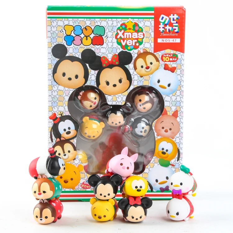 Мини фигурка куклы Disney Tsum набор Минни Микки Дейзи Дональд Дак гофей поросят Дейл