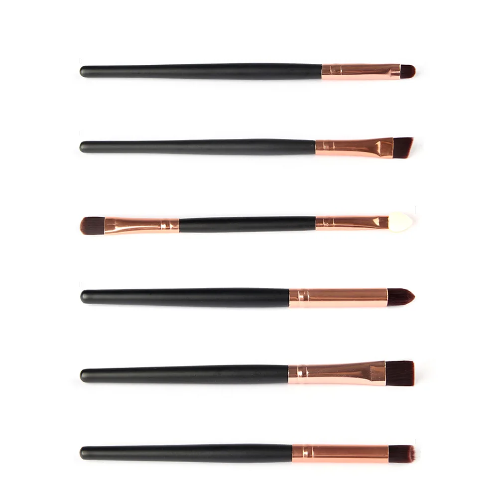 6 шт./партия набор профессиональных кистей для макияжа деревянные инструменты