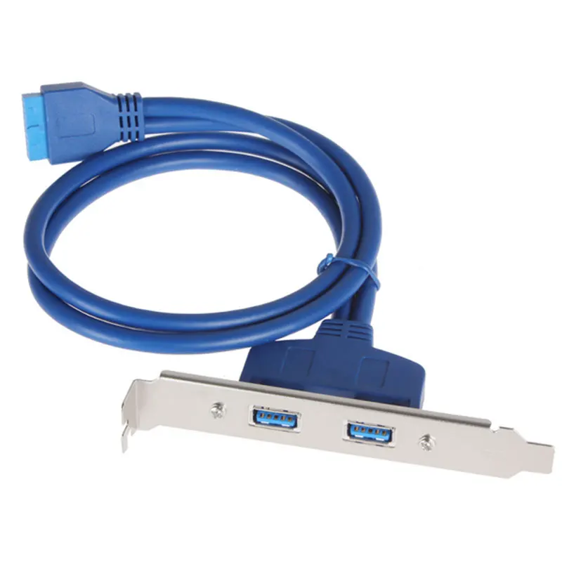 USB 3.0 Female to Motherboard 20 Pin Male Power Adapter Back Panel Bracket Extension Data Transfer Cable Connector For Computer |