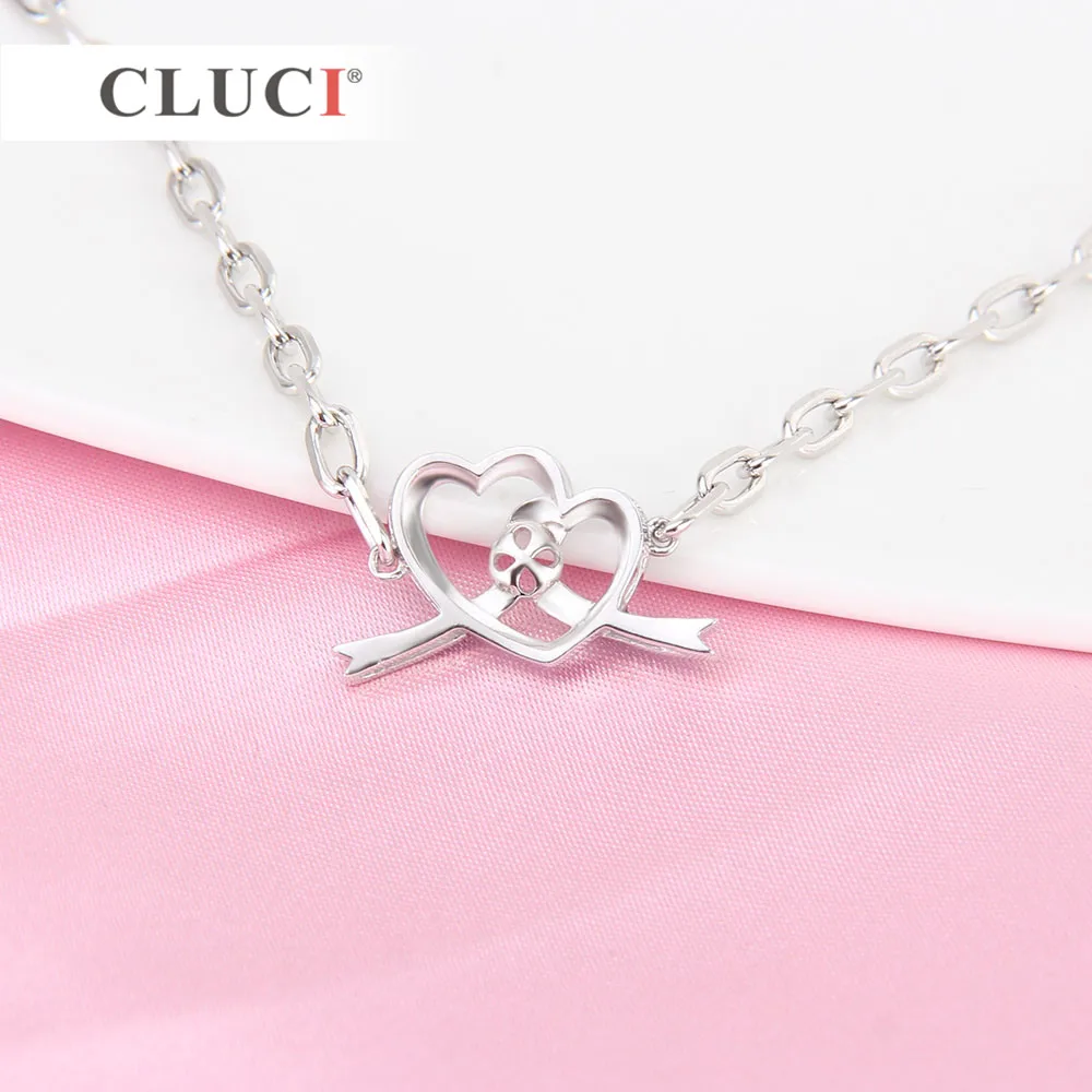 CLUCI 925 sterling silver Autism Awareness Adjustable Bracelet Accessary to match pearl Ribbon Awarenes Caring And Love SB067SB | Украшения