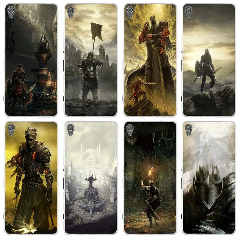 Мягкий ТПУ чехол для телефона Sony Xperia XA XZ Z Z1 Z2 Z3 Z4 Z5 Compact E3 E5 T3 M2 M4 M5 сумка Knight Souls Armor
