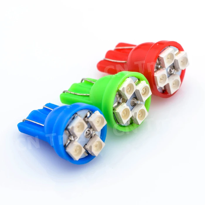 10 шт./лот T10 194 168 501 W5W 4 светодиодный 3528 1210 SMD клиновидный боковой задний