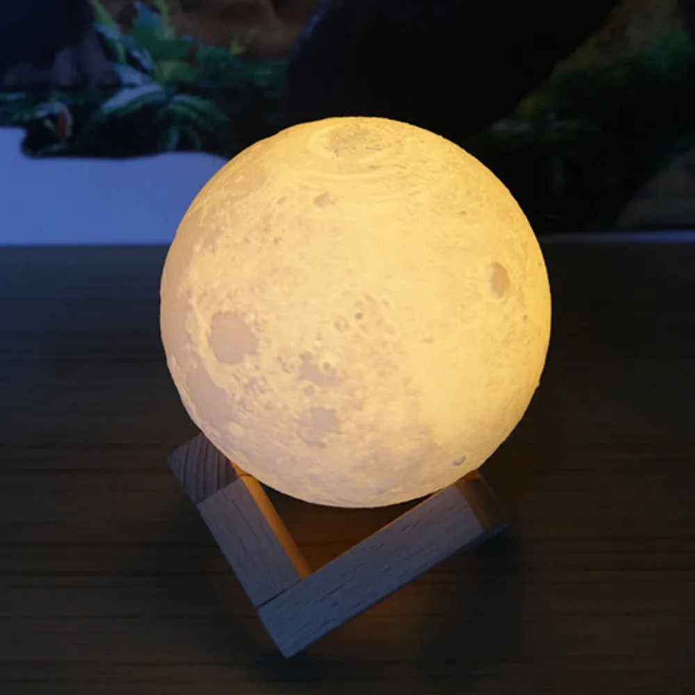 2018 High Quality 3D USB Hand Shot Lights Moon Night Light Moonlight Table Desk Lamp Gift Drop Shipping | Лампы и освещение