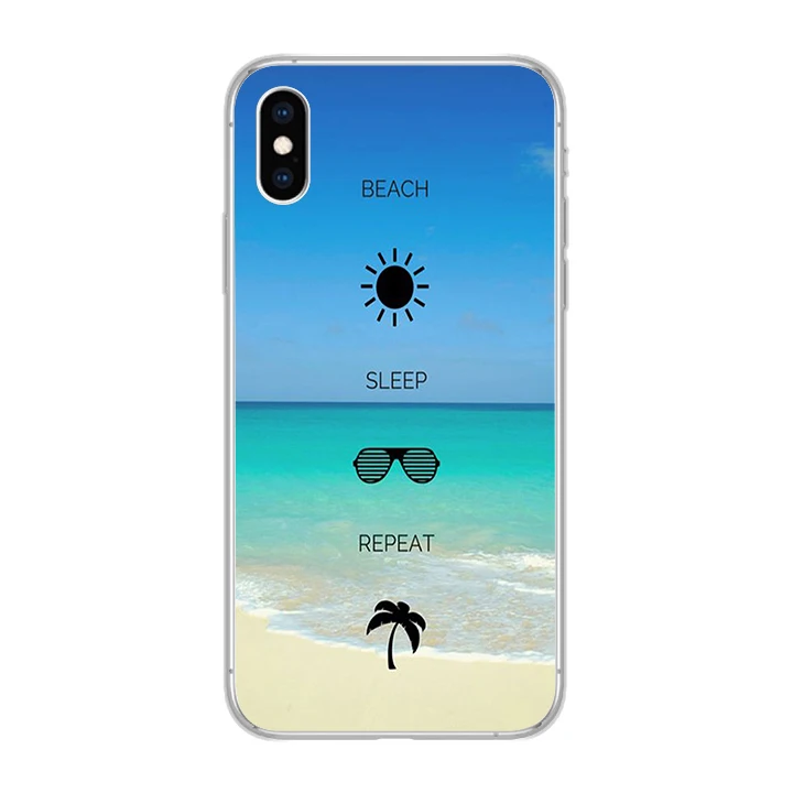 Ciciber чехлы для телефонов iPhone 11 Pro Max 8 7 6 6s Plus SE 5S Мягкий чехол из ТПУ X Xs XR XS пляжный