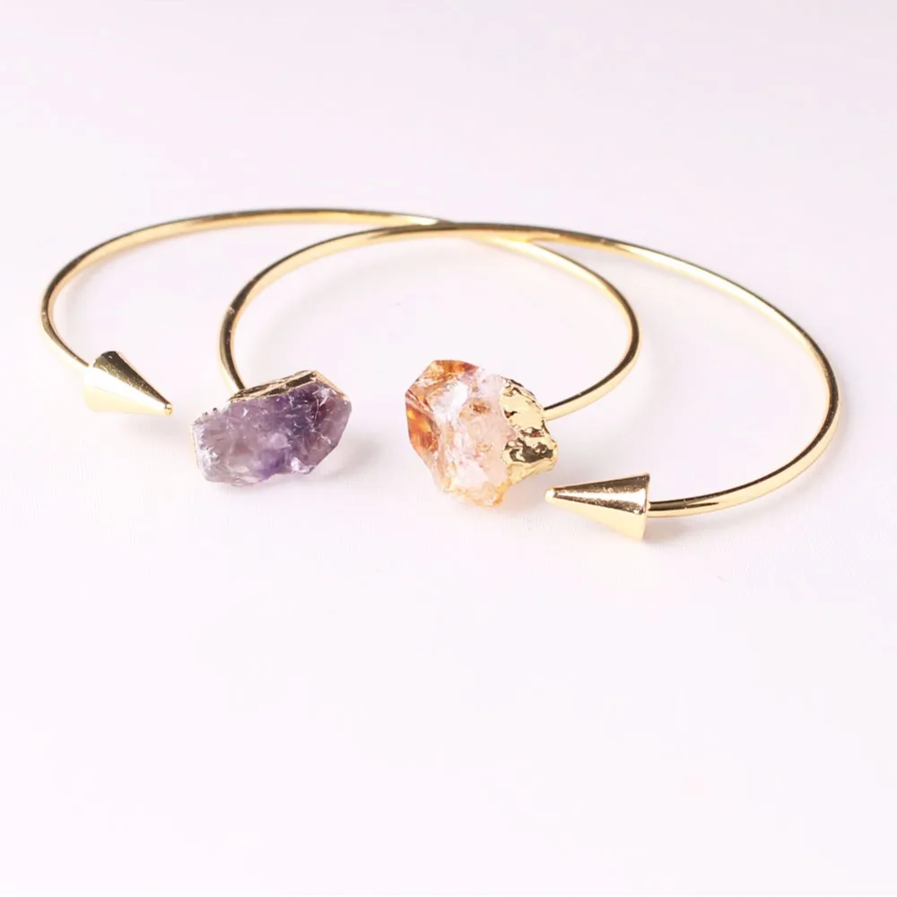 Druzy винтажный дизайн золотой цвет подлинный нерегулярный натуральный камень