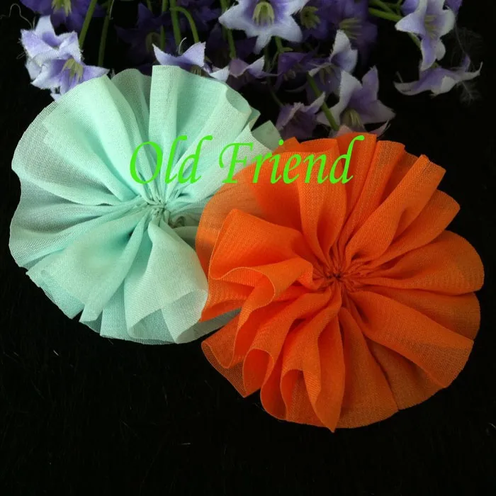 2 5 &quotБалерина шифоновая цветочная ткань цветок для повязок на голову одежда