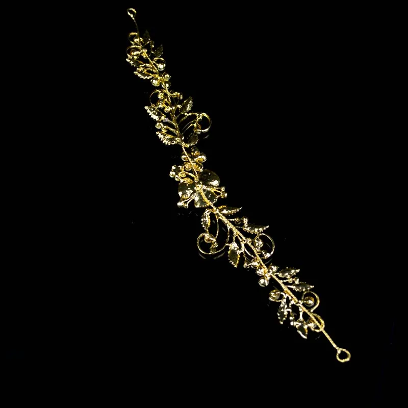 Новые серебряные золотые свадебные повязки на голову для невесты ручной работы