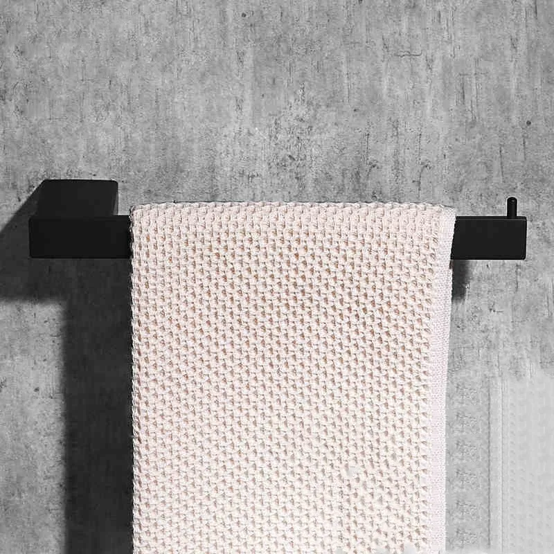 Черный 4 шт./компл. набор аксессуаров из нержавеющей стали для ванной комнаты