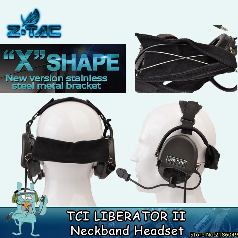 Элемент Z Tactical Гарнитура Z039 ТИЦ Liberator II Шейным Thoradin Пикап Шумоподавления