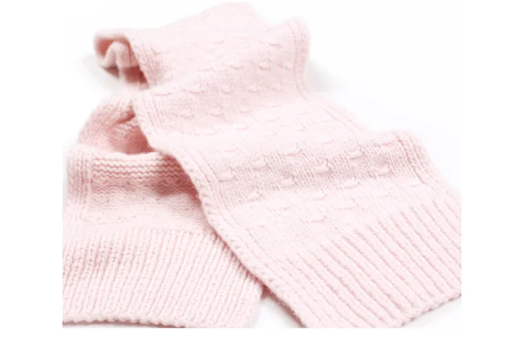 100% hand made goat cashmere knit children cap scarf set kids winter floral twisted 2pcs 18x150cm retail wholesale customize |