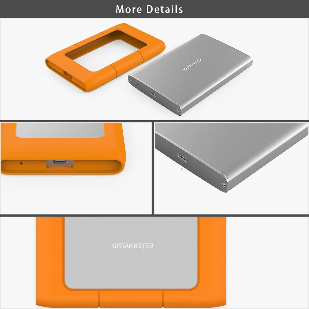 YOTTAMASTER Sata3.0 к USB3.1 алюминиевый корпус для внешнего жесткого диска для ноутбука настольный жесткий диск коробка(V1-C3