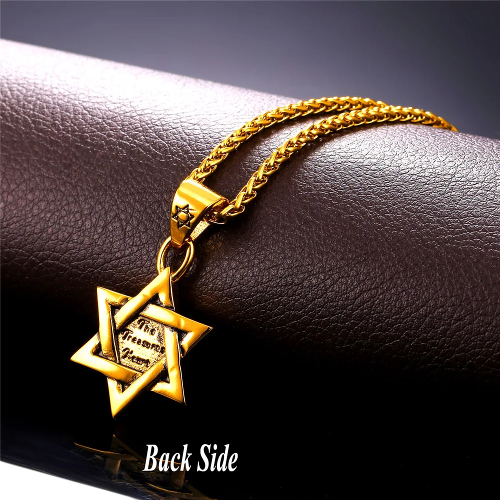 Еврейских ювелирных изделий в форме звезды ожерелья и кулоны для женщин мужчин