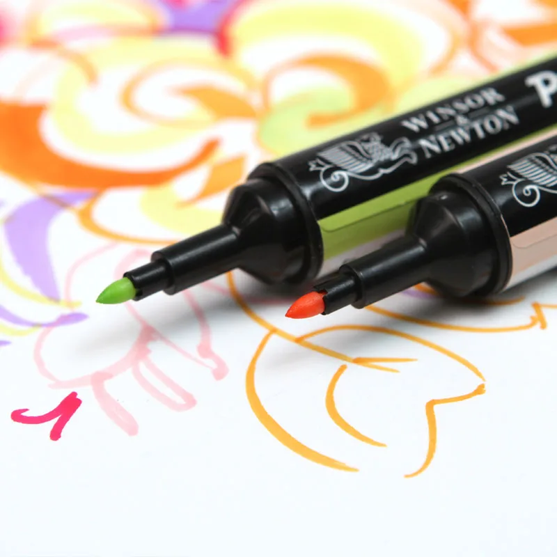 WINSOR & NEWTON Профессиональный маркер Твинс Советы Дизайн чертежный ручка свободный