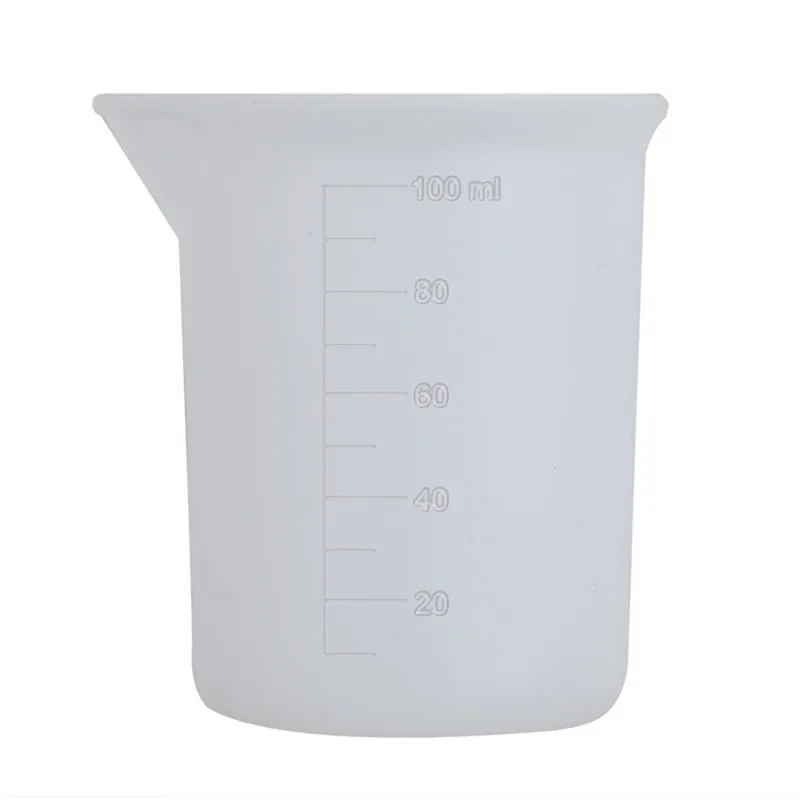 

100pcs/lot 100ml Silicone Lab Measuring Cup Graduated Beaker Cooking Baking Kitchen Measuring Tools