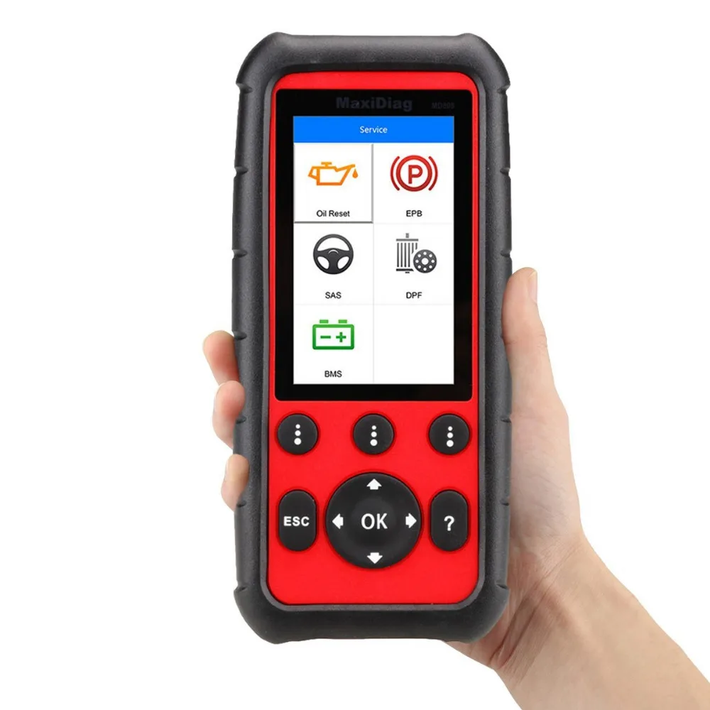 Autel MaxiDiag MD808 устройство считывания кода транспортного средства профессиональный сервис сканирующий инструмент для двигателя/трансмиссии/SRS/ABS/EPB/сброса масла