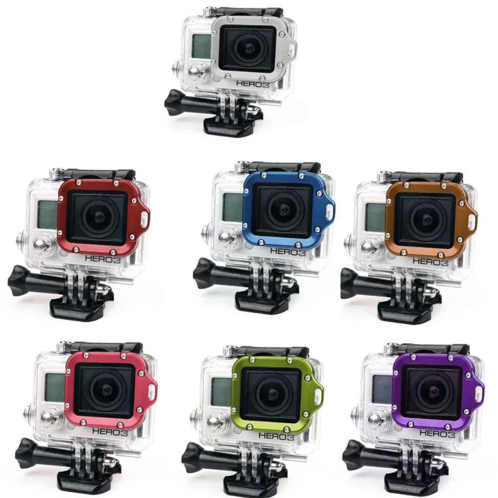 Модный Алюминиевый Ремешок адаптер кольцо для Gopro HD Hero 3 квадратное объектива gopro