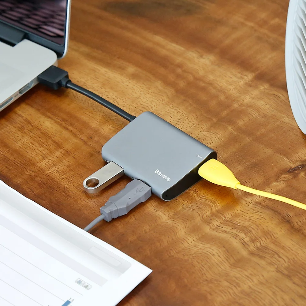 Baseus enjoy Series USB to 3 0 концентратор адаптер многопортовый светодиодный для u