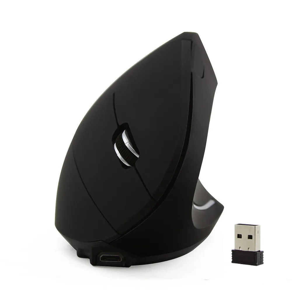 CHUYI беспроводная Вертикальная перезаряжаемая мышь 2,4G USB эргономичная оптическая мышь с регулируемым разрешением 1600 dpi 6D Mause для игрового ноутбука ПК