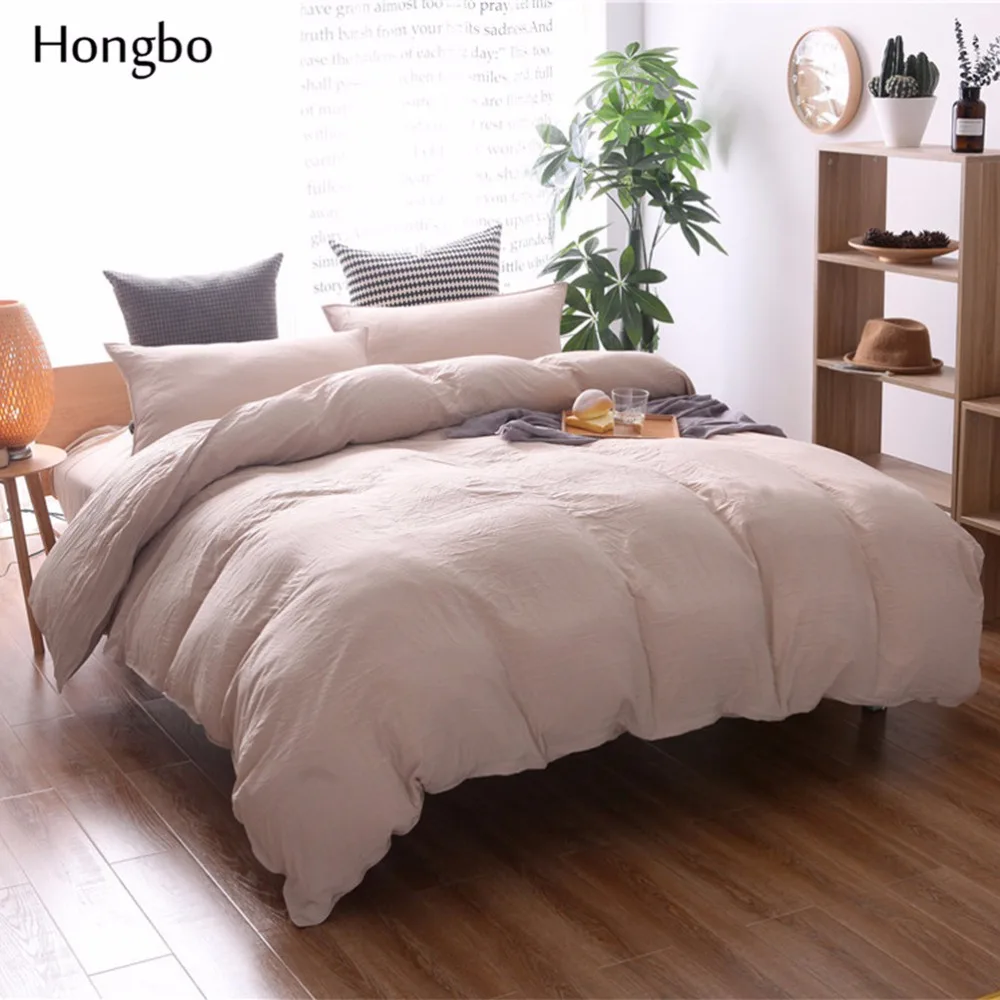 Комплект постельного белья Hongbo 1 шт. однотонное покрывало однотонного цвета без