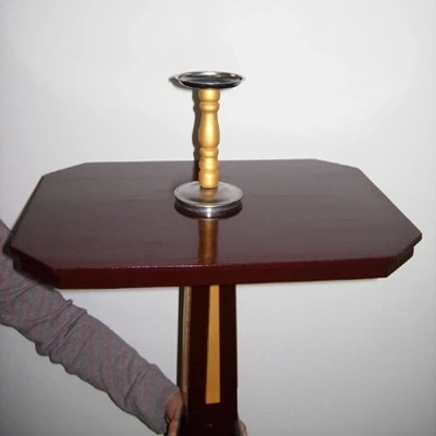 Mult-Function Floating Table(Anti Gravity Box+ Metals Candlestick), Illusions,Satge Magic Props,Floating Magic Tricks
