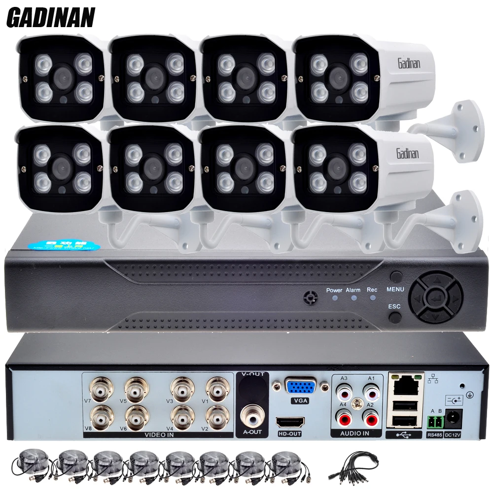 Gadinan ahdh 2mp 1080 P Товары теле и видеонаблюдения CCTV Системы 8ch Full HD AHD dvr комплект 8*1080