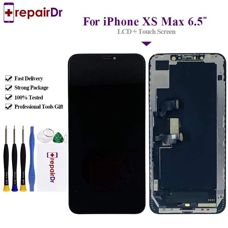 Оригинальный ЖК дисплей для iPhone XS Max XR сенсорный экран с дигитайзером сменный в