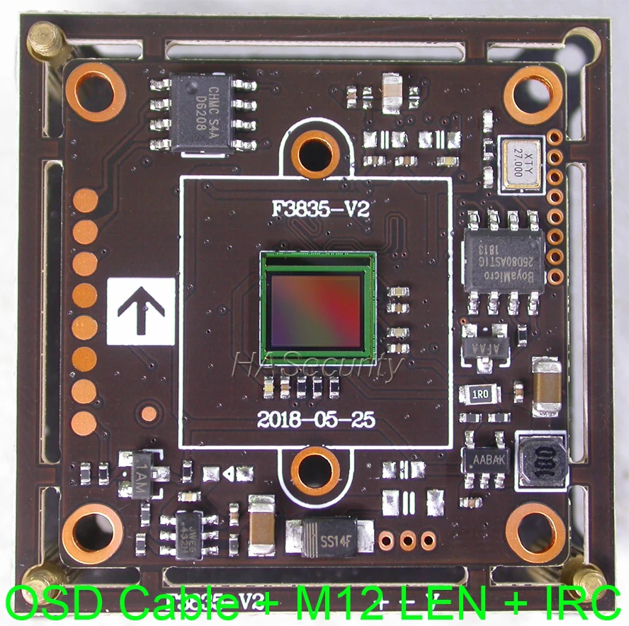 AHD 5MP, 4MP 1/2. 8 STARVIS IMX335 CMOS датчик изображения+ FH8538 модуль камеры видеонаблюдения печатная плата+ OSD кабель+ M12 объектив+ IRC(UTC