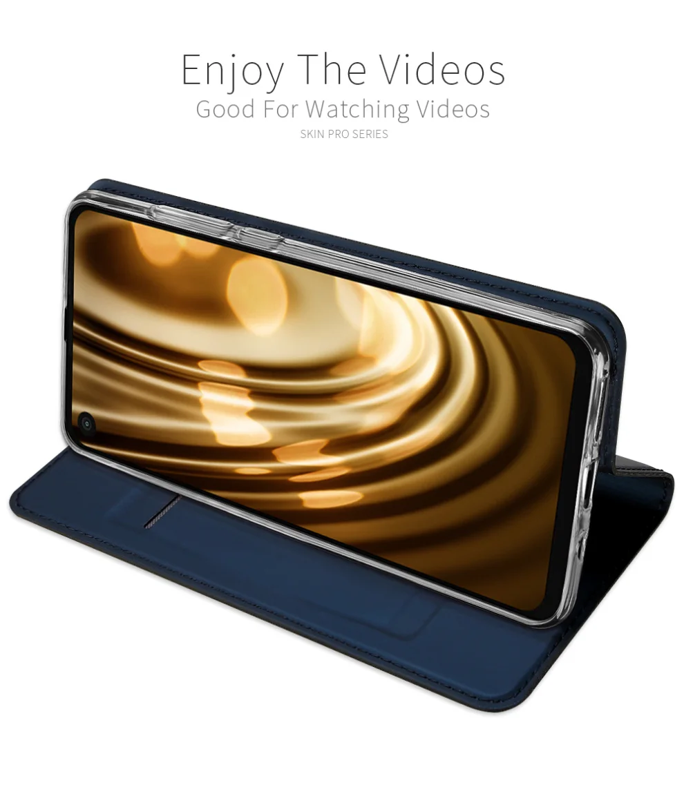 DUX DUCIS PU кожаный чехол для Motorola One Vision Coque Роскошный тонкий слот для карт откидная крышка для Motorola One Vision чехол