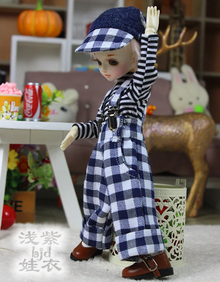 1/6 1/4 1/3 весы BJD футболка + жилет брюки шляпа для BJD/SD Одежда Аксессуары куклы не