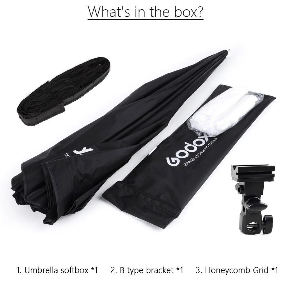 Godox 60x90 см сотовый сетчатый Зонт софтбокс кронштейн светильник Стенд Комплект строб студия Вспышка Скорость светильник фотографии