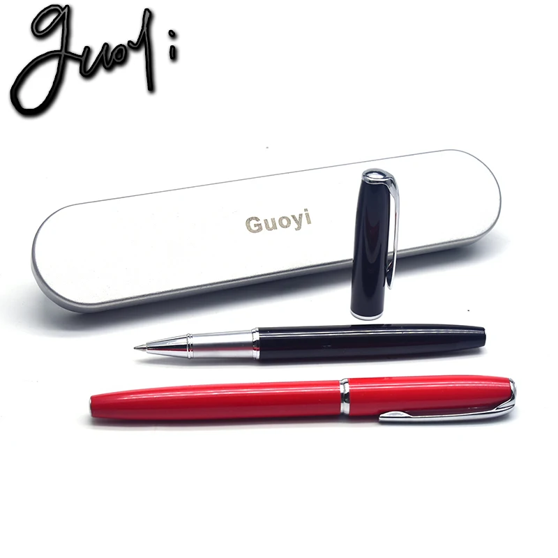 

Guoyi A169 Luxury Eenvoudige Business Examen Metal High-End Gifts Mass Customization Logo Signature Gel Pen Journal Levert