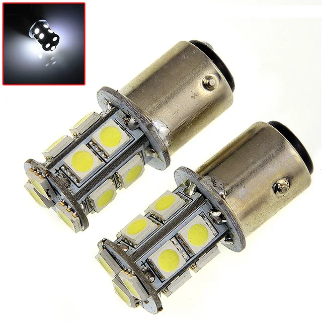 2 шт. высокое качество 1157 BAY15D P21/5 Вт 13 SMD 5050 Автомобильные светодиодные указатели