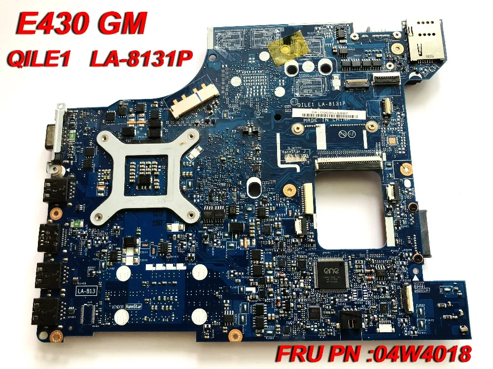 Оригинальная материнская плата для Lenovo E430 QILE1 LA-8131P FRU PN:04W4019 протестирована