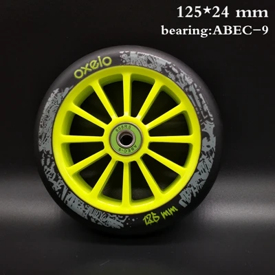 125x24 mm 125 колесо для скутера 125x24 мм подшипник ABEC-9 - Цвет: 125x24 mm