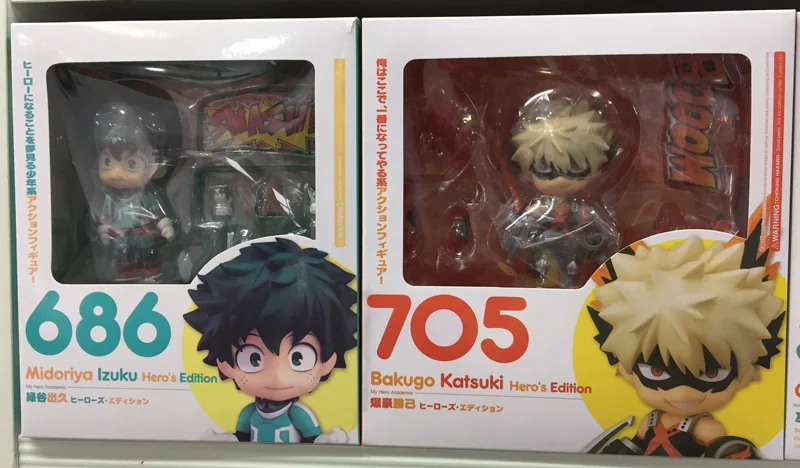 Экшн фигурки Моя геройская Академия Boku no Hero Izuku Midoriya Katsuki Bakugo Edition 686 #705 #|Игровые и
