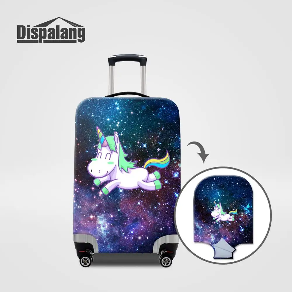 Luggage Cover27 Dispalang милый Единорог эластичный багажный Защитный чехол Детские Мультяшные пылезащитные Чехлы для чемоданов для 18-32 дюймов аксессуары для путешествий - Цвет: Luggage Cover27