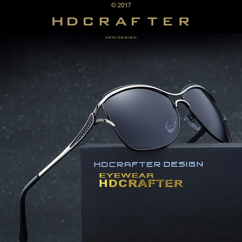 Модные женские солнцезащитные очки HDCRAFTER 2020 поляризационные винтажные бабочки в