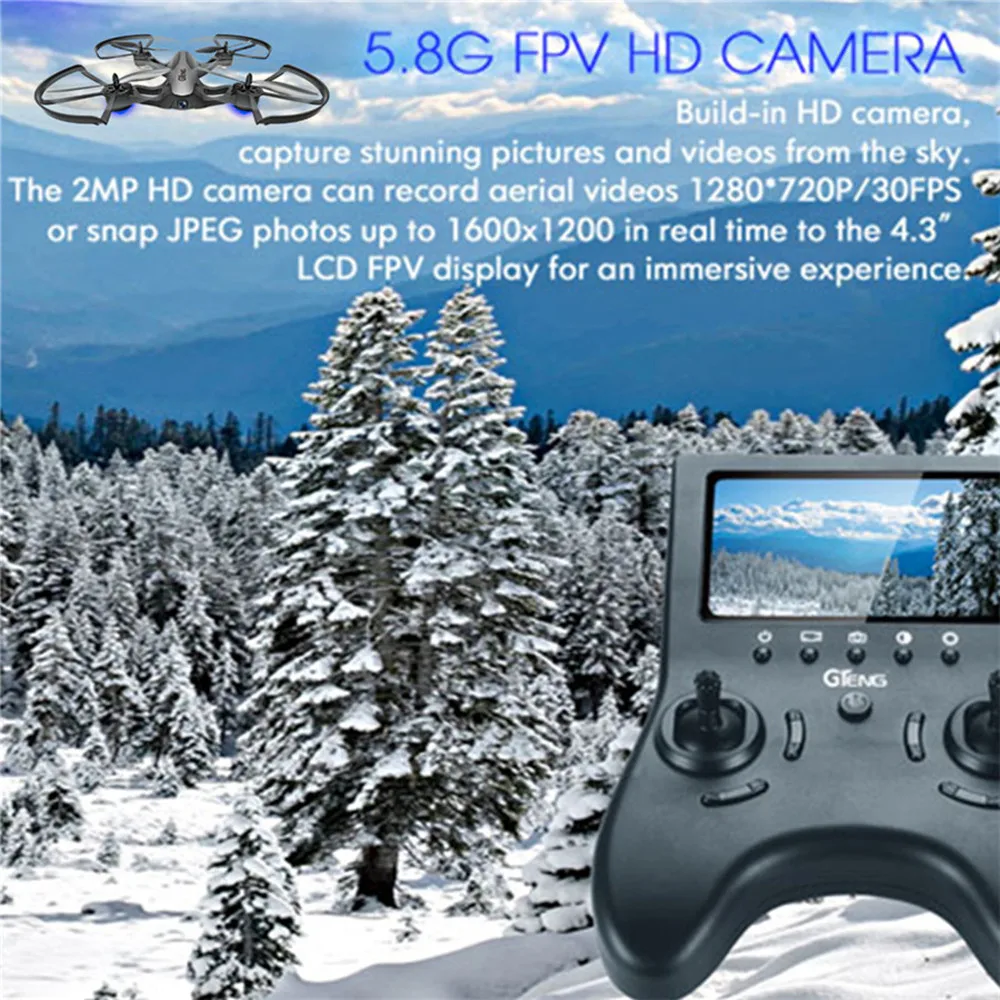 FPV-системы 5.8 Г Профессиональный Drone Quadcopter с камеры HD дистанционного управления