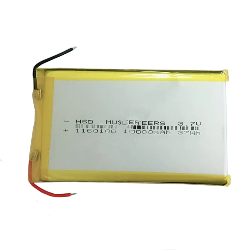 10000 mah 3,7 v 1160100 Batterie Li-po аккумуляторные батареи для планшета Дополнительный внешний аккумулятор MP4 Remplacement батарея