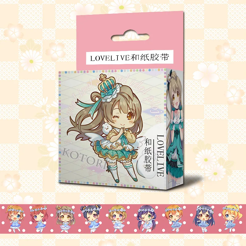 

1.5cm*5m Anime Love Live Washi Tape Adhesive Tape DIY Scrapbooking Sticker Label Masking Tape