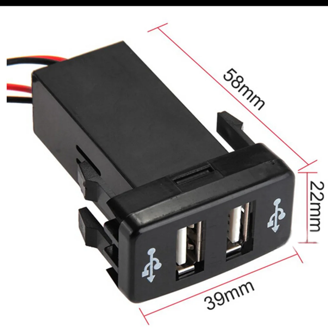 Dewtreetali высокое качество автомобиля 2.1A двойной USB порт зарядное устройство